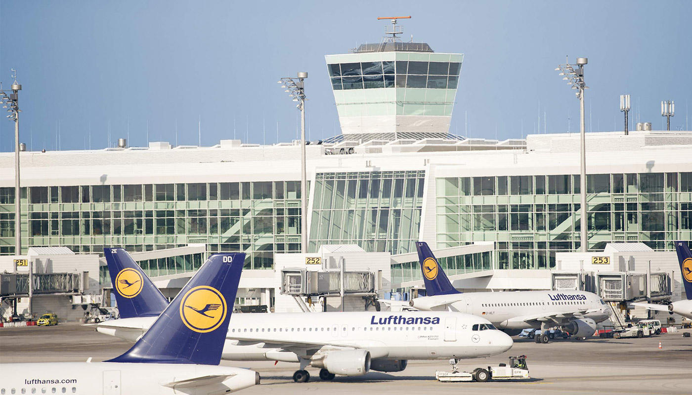 Satellite terminal at Munich Airport Satellite terminal at Munich Airport