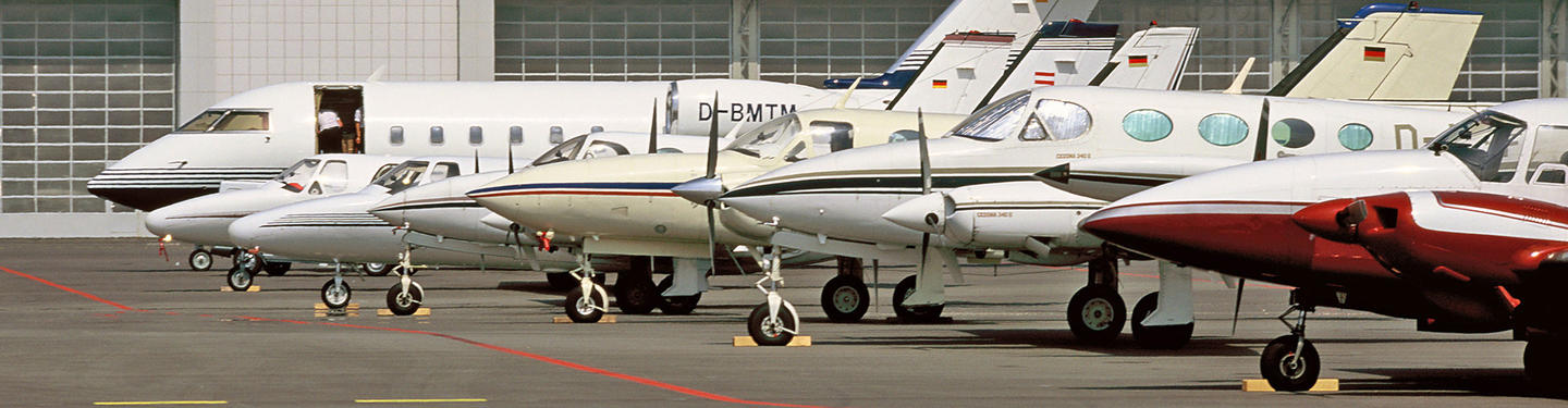 General Aviation Private planes at the General Aviation Terminal