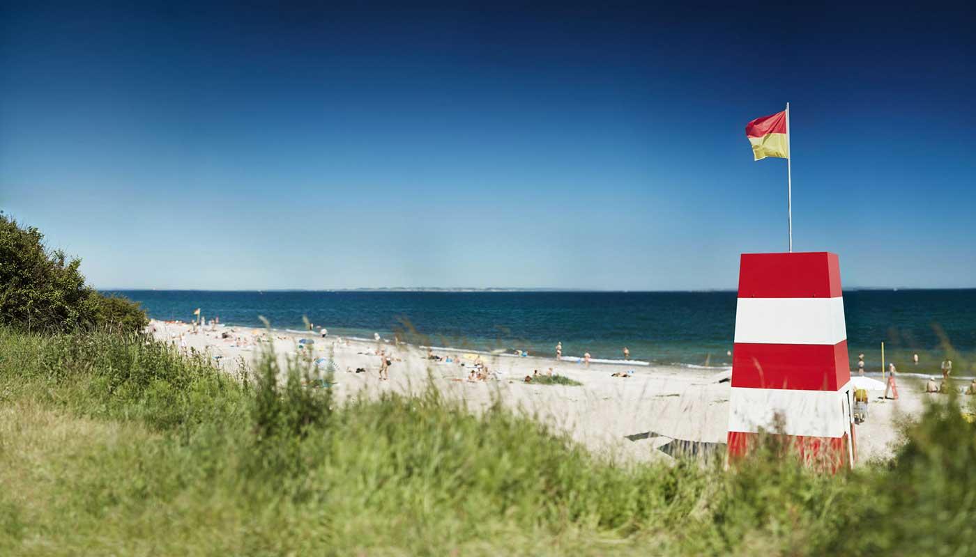 Beach in Aarhus, Denmark Beach in Aarhus, Denmark