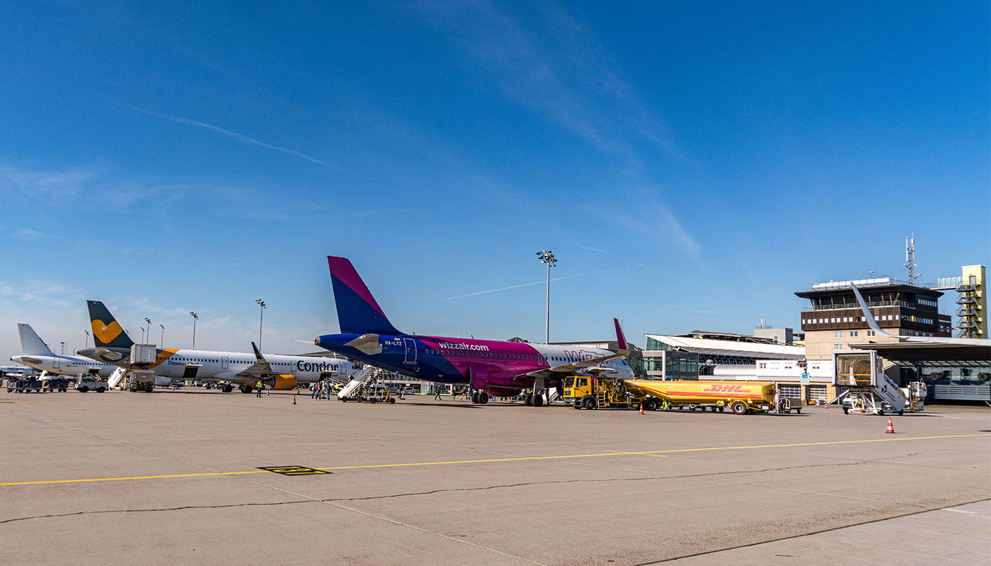 Apron of the airport Leipzig/Halle Apron of the airport Leipzig/Halle