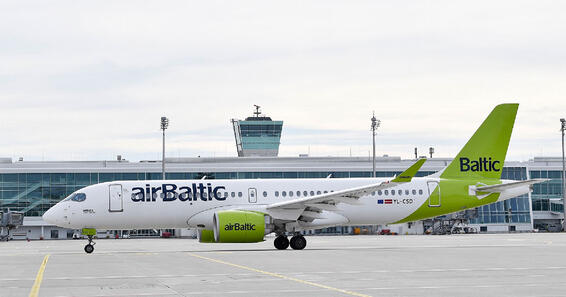 A state-of-the-art Airbus A 220-300 aircraft is operating the flights to the Bavarian capital