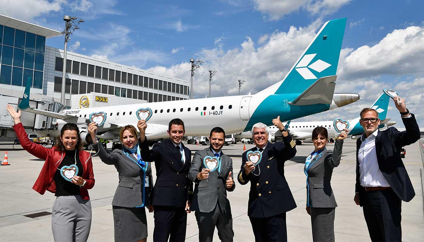 Presse 30 Jahre Air Dolomiti Flughafen München