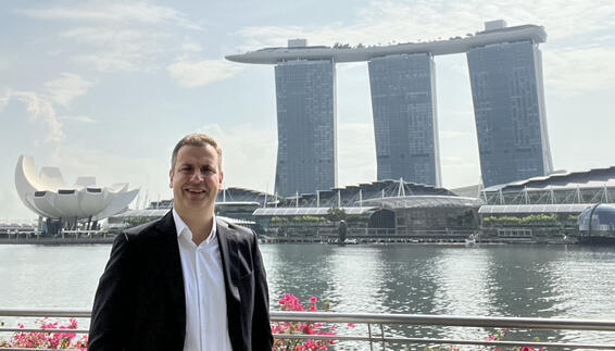 Simon Lotter, Head of Market – APAC, at Marina Bay in Singapore