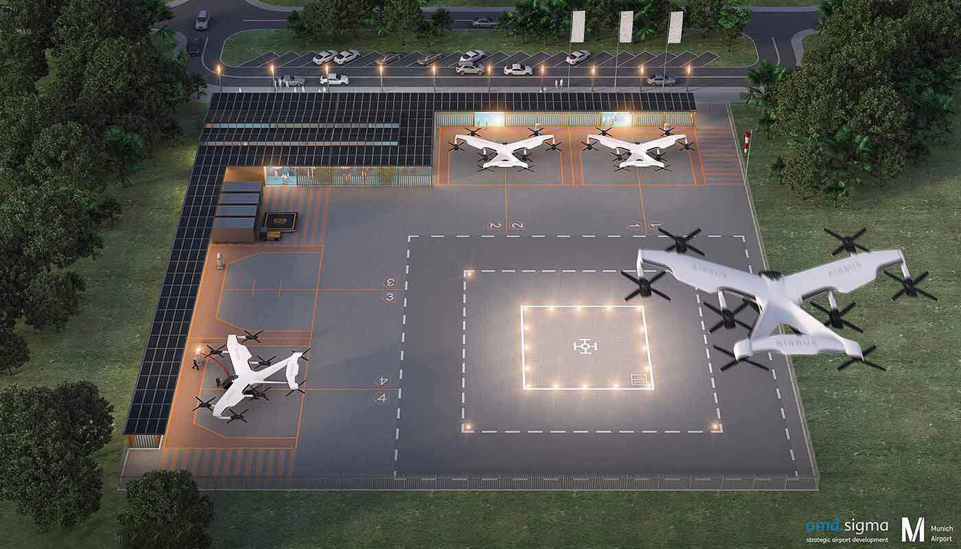 Study of a vertiport Study of a vertiport