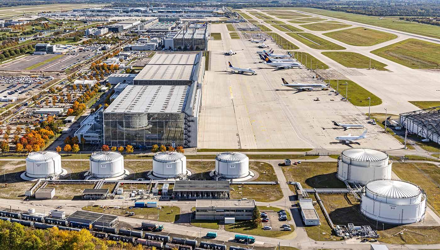 Fuel farm at Munich Airport Fuel farm at Munich Airport