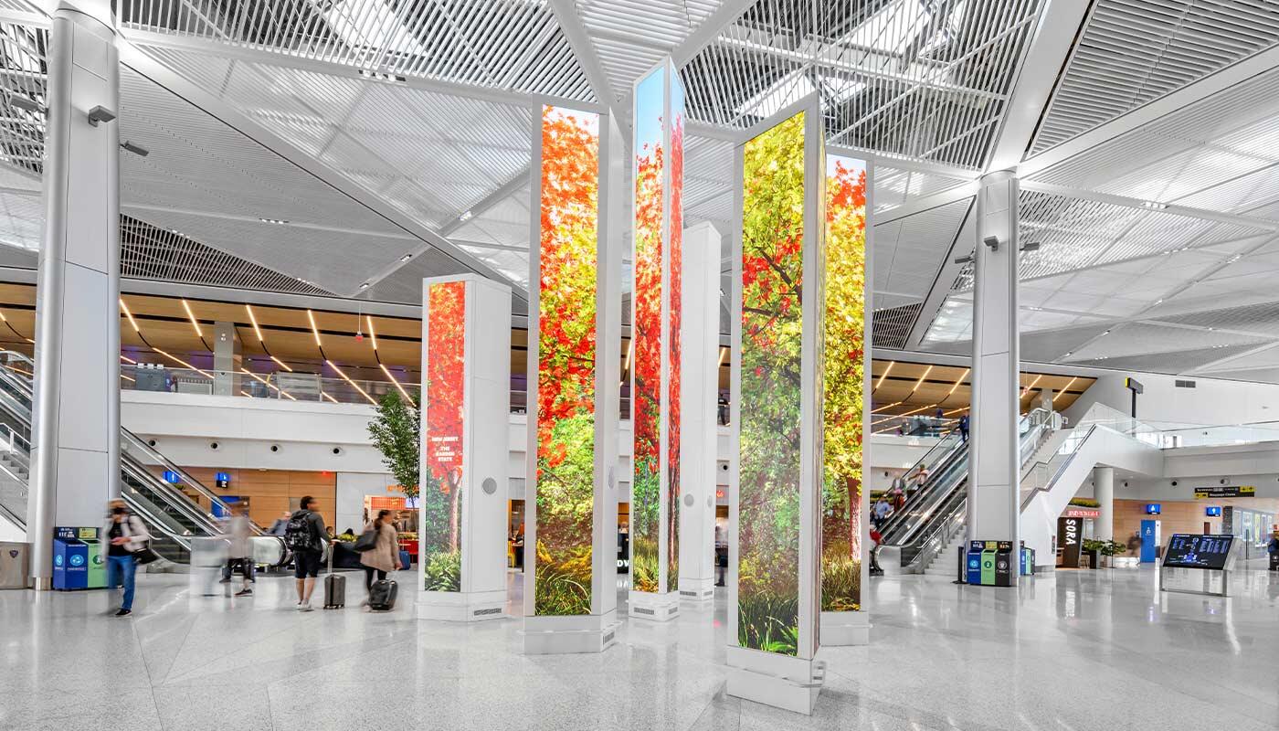"Forest of Firsts" at Terminal A of Newark Liberty International Airport "Forest of Firsts" at Terminal A of Newark Liberty International Airport