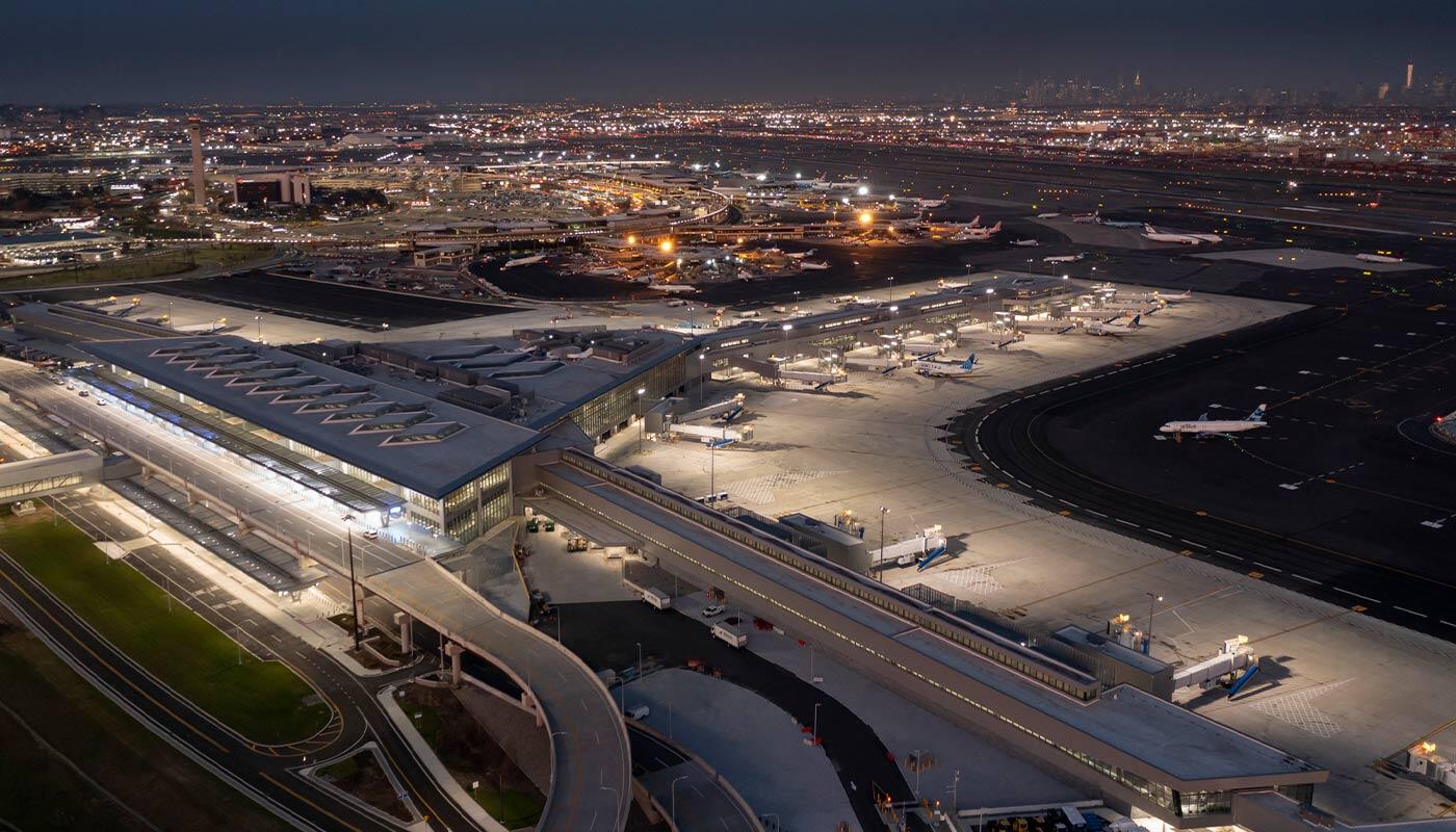 Panoramic view of Terminal A at Newark Liberty International Airport Panoramic view of Terminal A at Newark Liberty International Airport