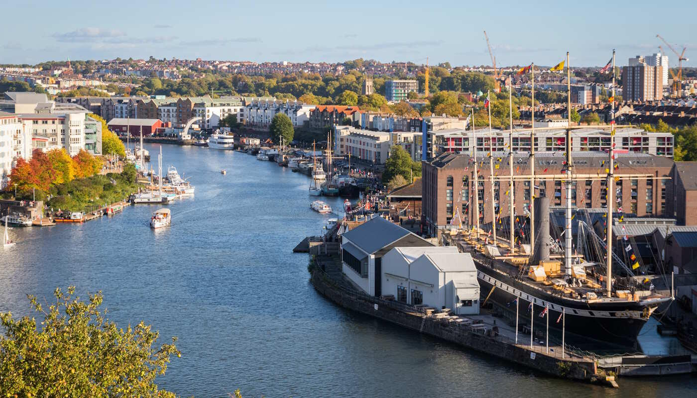 Hafen von Bristol/UK mit der SS Great Britain Hafen von Bristol/UK mit der SS Great Britain