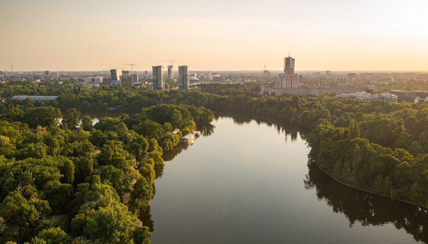 Herastrau-See, Bukarest Herastrau-See, Bukarest