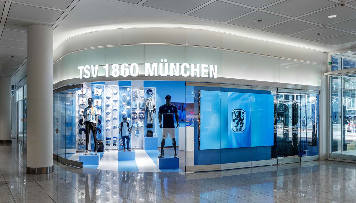 TSV 1860 Munich fan shop - Munich Airport