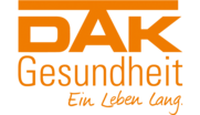 DAK Gesundheit DAK-Logo in Orange mit dem Schriftzug "DAK Gesundheit - Ein Leben lang."