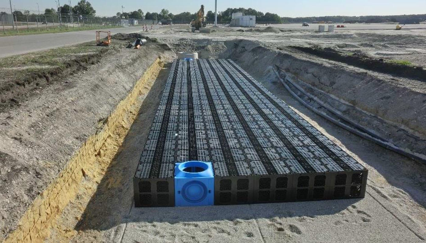 Kunststoffrigole Entwässerungssysteme